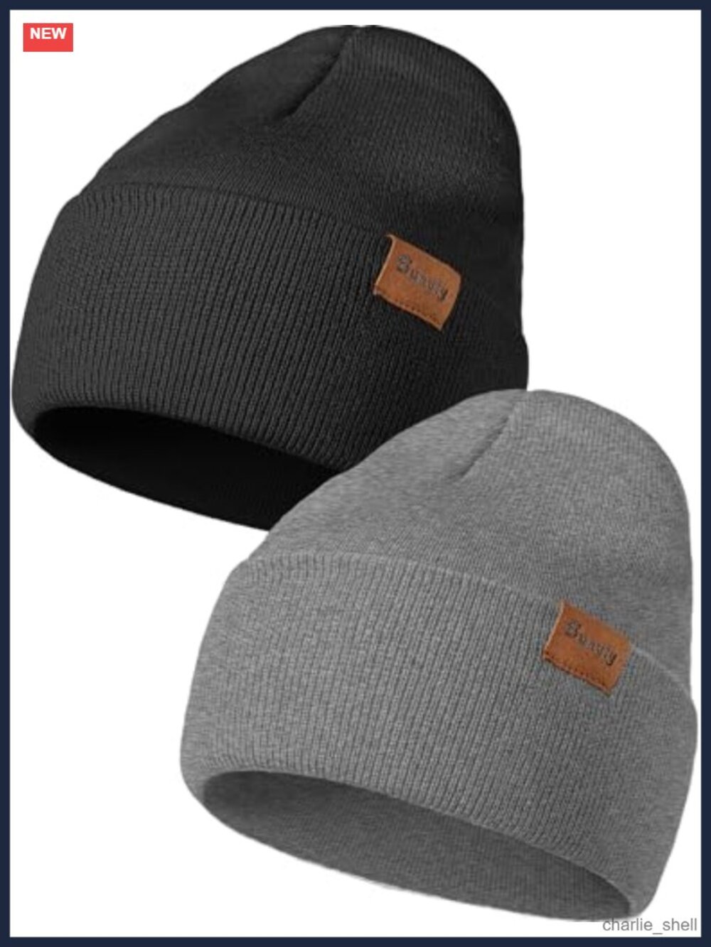 Knit Beanie Hat Men Women Warm Skull Cap Striped Winter Cuffed